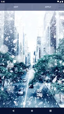 Snowy Winter Live Wallpaper android App screenshot 1