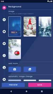 Snowy Winter Live Wallpaper android App screenshot 6